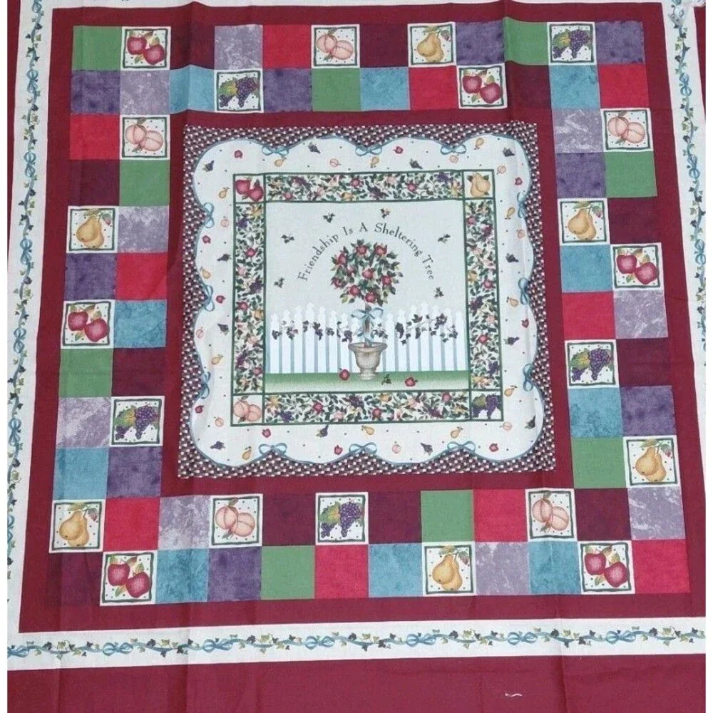 Friendship Tree Daisy Kingdom Cotton Fabric Panel 35